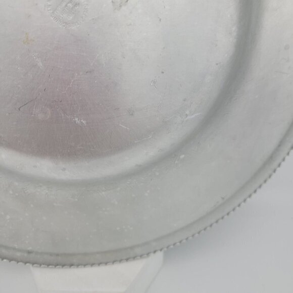 Vtg Hand Wrought Aluminum Serving Dish Bowl Floral Embossed Wilson Specialties - Picture 11 of 13